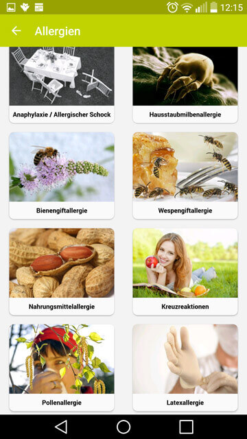 Allergiepass App Screenshot