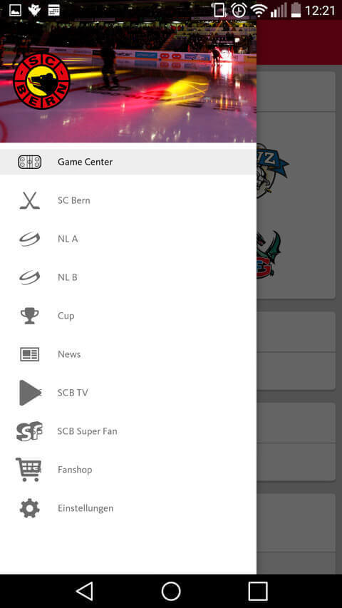 Swiss Ice Hockey App Screenshot