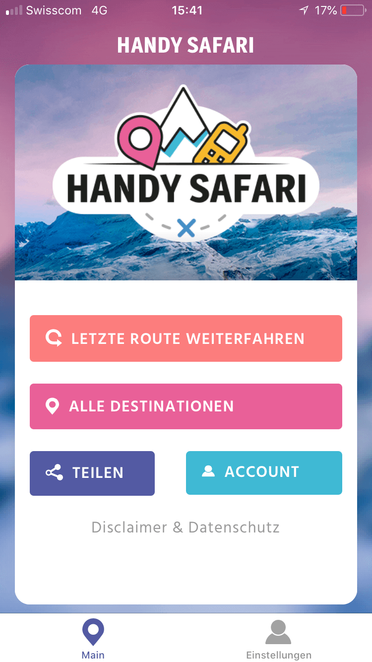 Handy Safari App – So macht Wandern richtig Spass