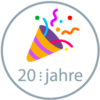 Logo 20 Jahre swiss smart media
